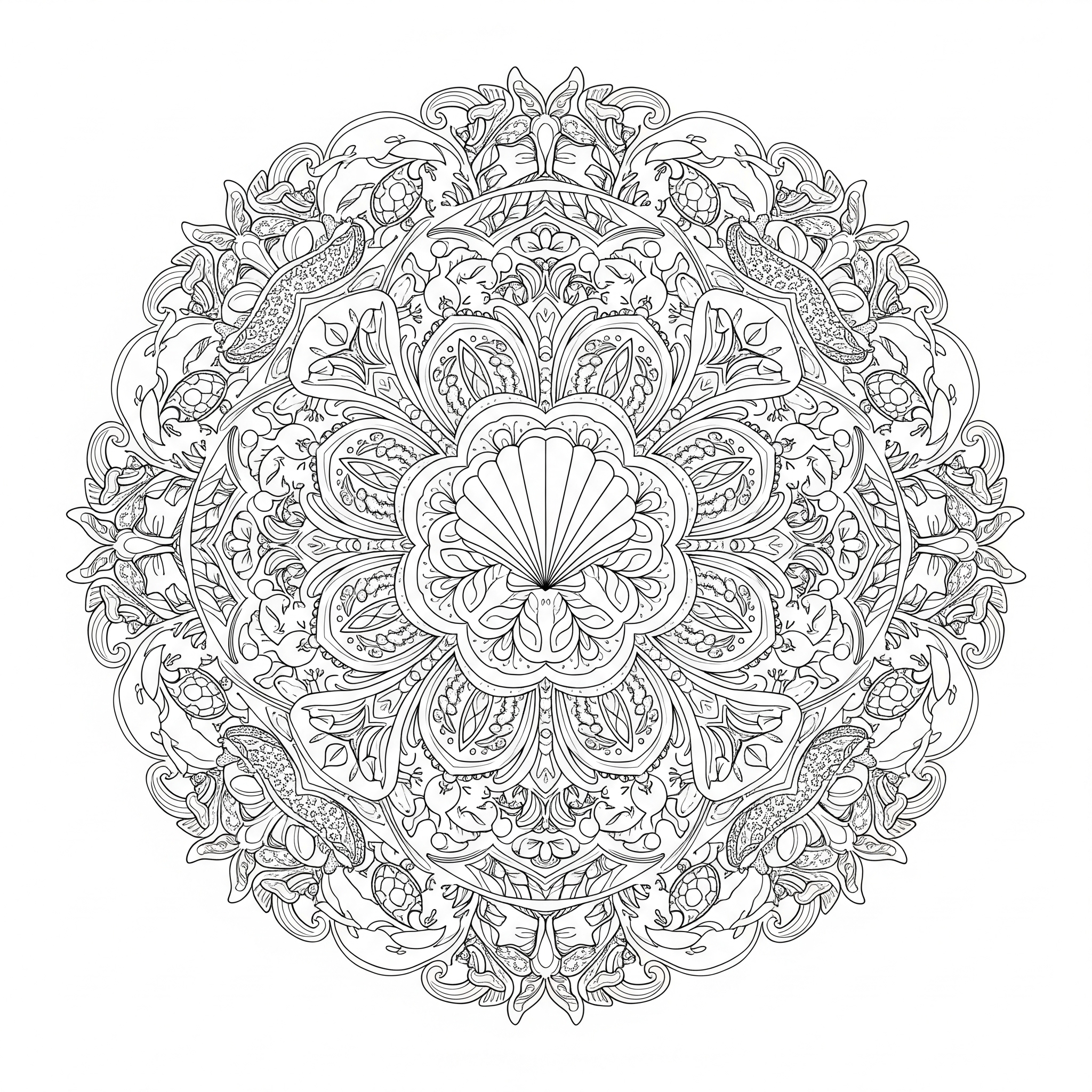 Mandala zen - Dessin 28