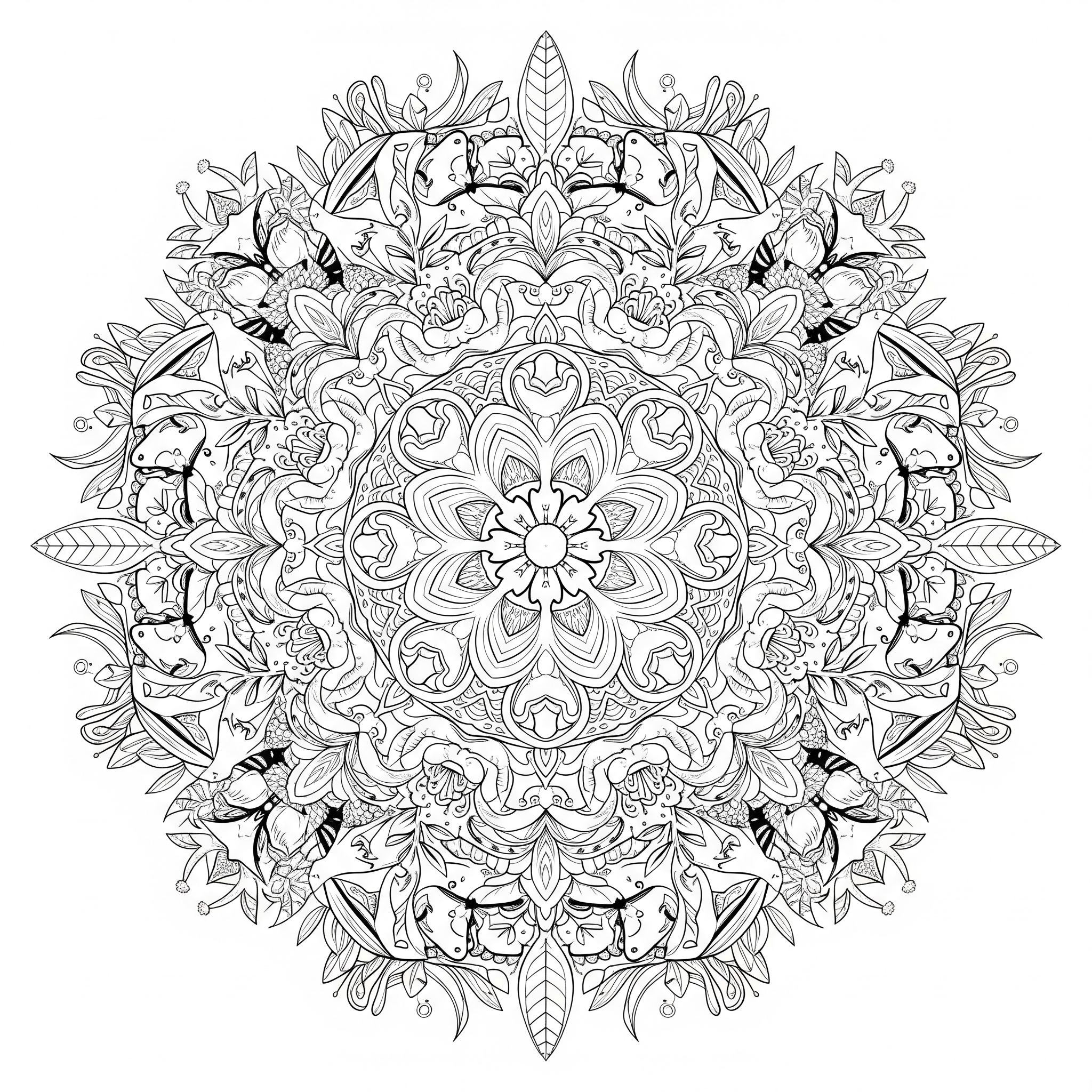 Mandala zen - Dessin 32