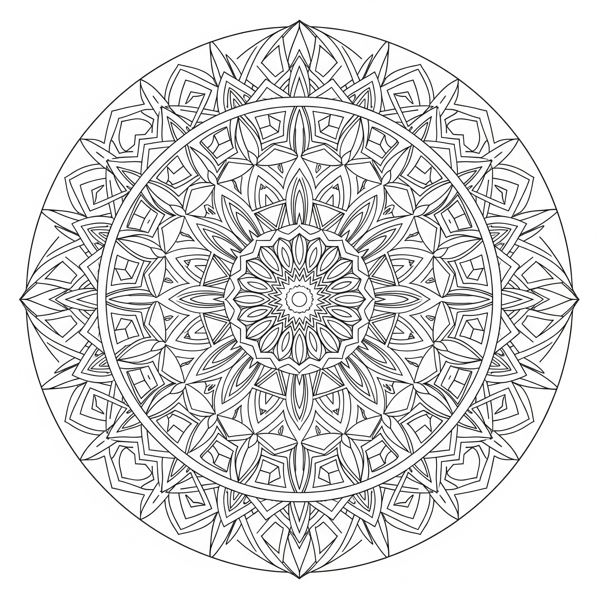 Mandala zen - Dessin 52